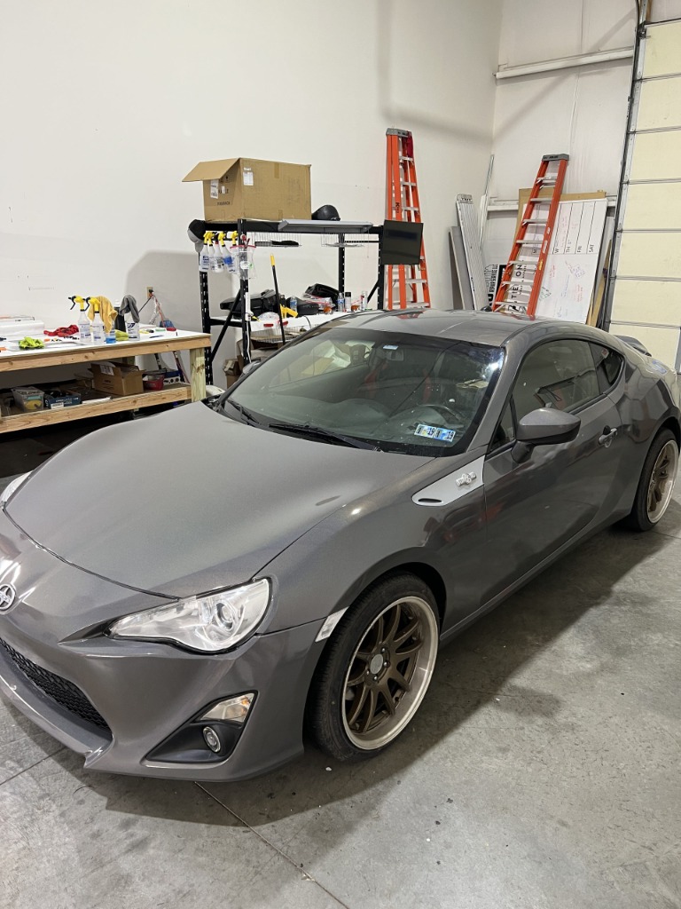 2013 SCION FR-S COLOR CHANGE WRAP TO GLOSS PSYCHEDELIC